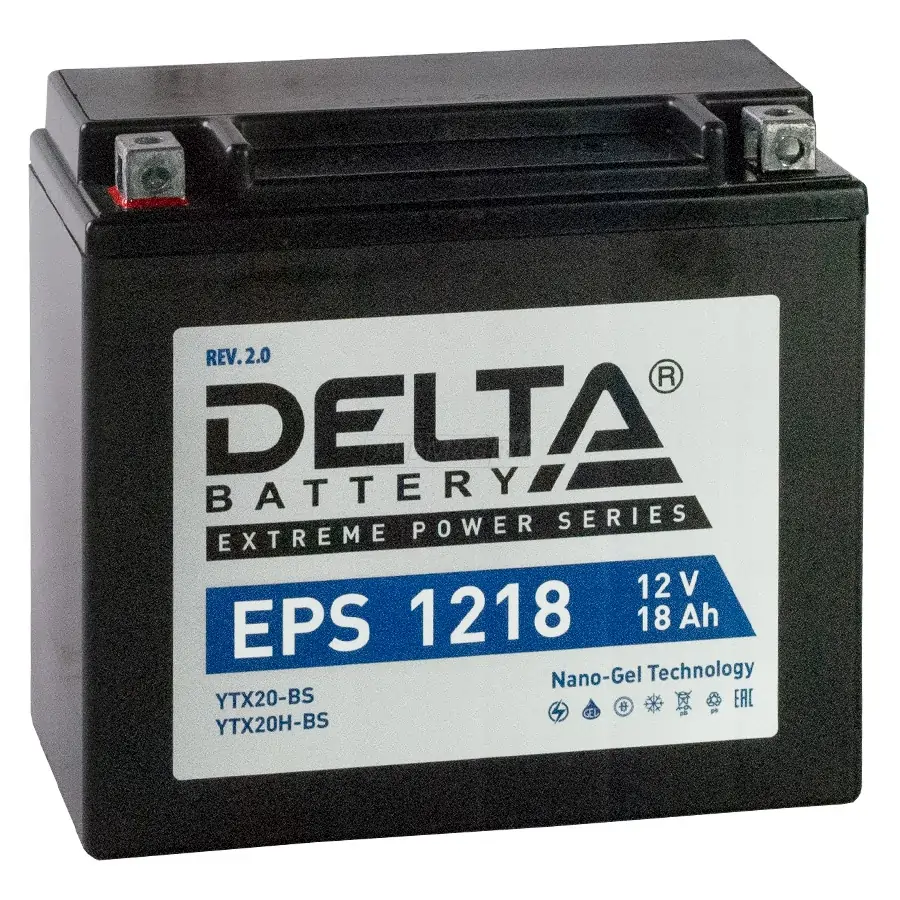 DELTA EPS 1218 18 Ач прям.п. (1) УЦЕНКА - аккумулятор легковой