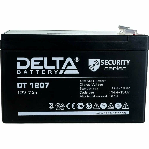 DELTA N 1207 7 Ач (натрий-ионная) YTX7A-BS - мото аккумулятор