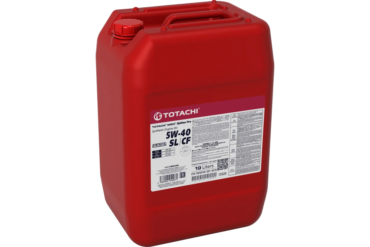 TOTACHI масло NIRO HD CI-4/SL 5W40 19л. синт