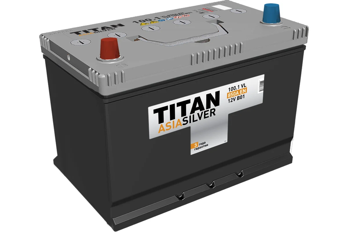 TITAN SILVER 100 Ач (D 31 R) прям.п. (1) - аккумулятор для азиатских автомобилей