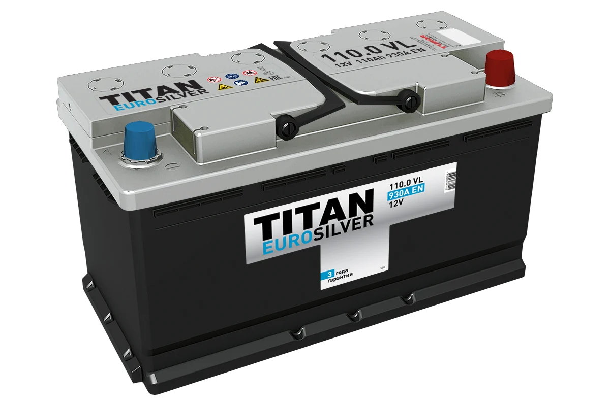 TITAN EUROSILVER 110 Ач обр.п. (0) - аккумулятор легковой