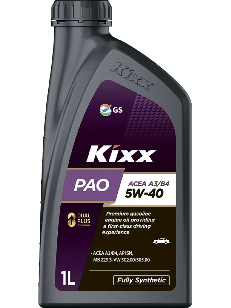 Kixx масло PAO A3/B4-16 5W-40 /1л  синт.