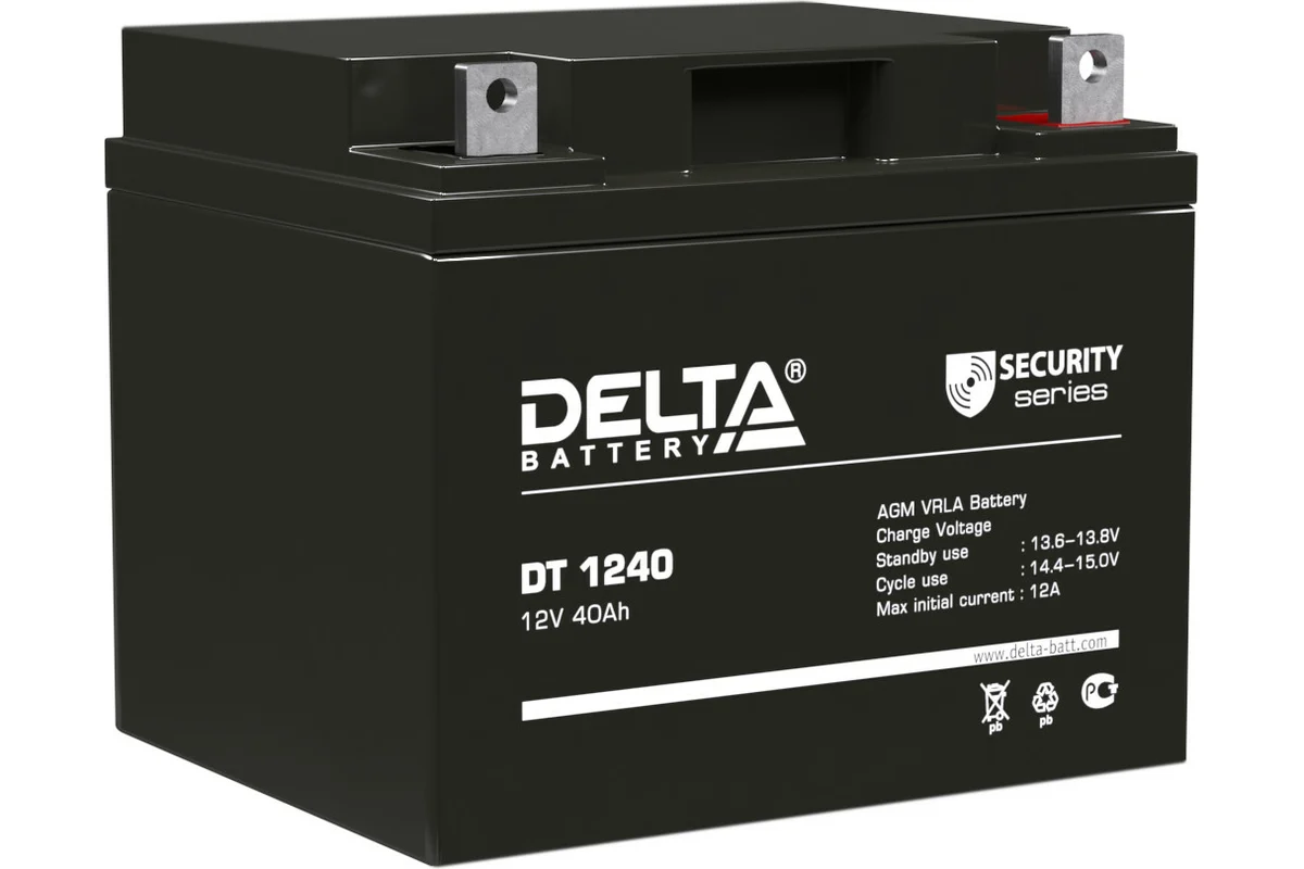 Delta DT 1240 (40 Ач - 12В) УЦЕНКА - аккумулятор легковой