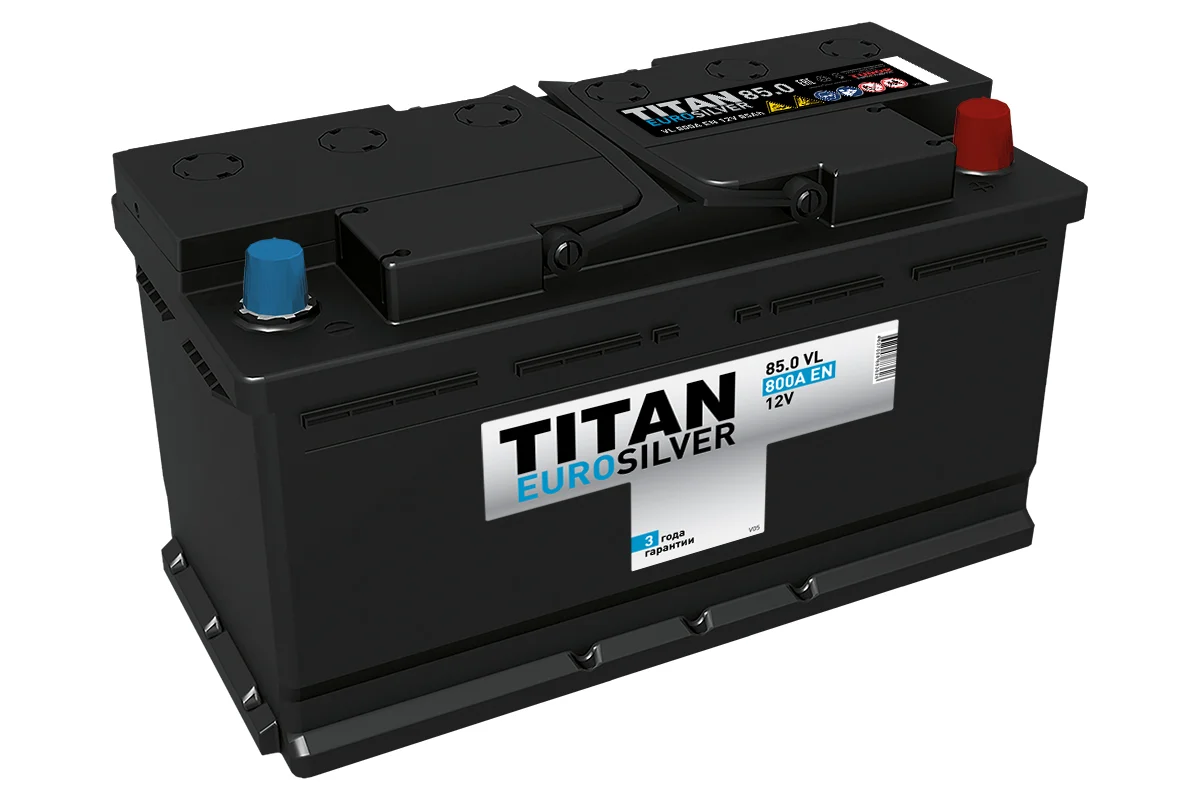 TITAN EUROSILVER 85 Ач (низ) обр.п. (0) - аккумулятор легковой