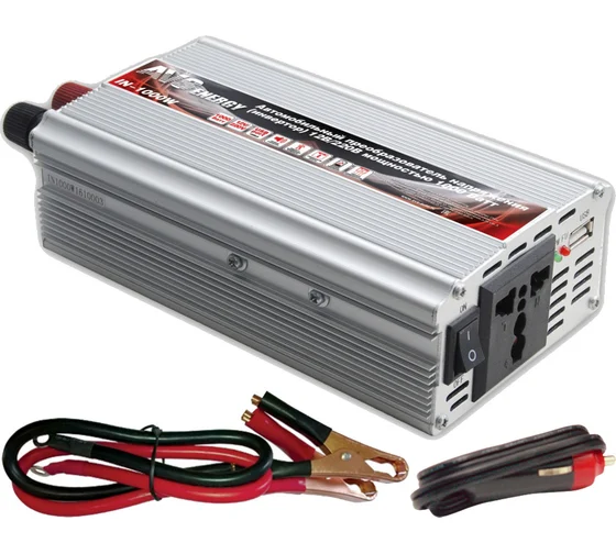 AVS Автомобильный инвертор 12/220V IN-1000W