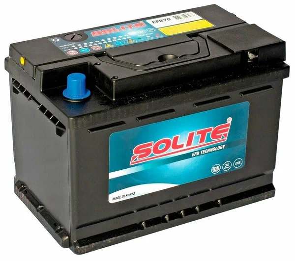 Solite EFB 70 Ач обр. п. (0) - аккумулятор легковой
