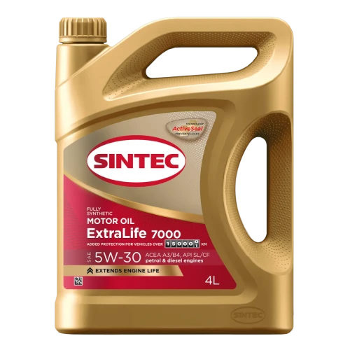 SINTEC масло ExtraLife 7000 5W-30 A3/B4 4л синт