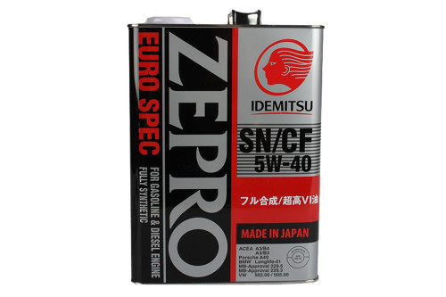 IDEMITSU масло ZEPRO RACING SN 5W40 4л синт.