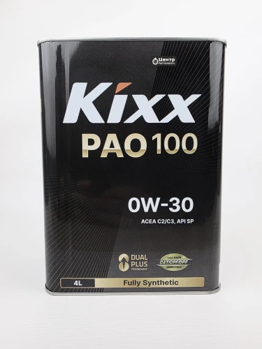 Kixx масло PAO 100 SP/C2-C3 0W-30 /4л  синт.