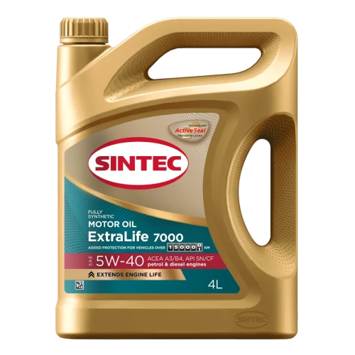 SINTEC масло ExtraLife 7000 5W-40 A3/B4 4л синт