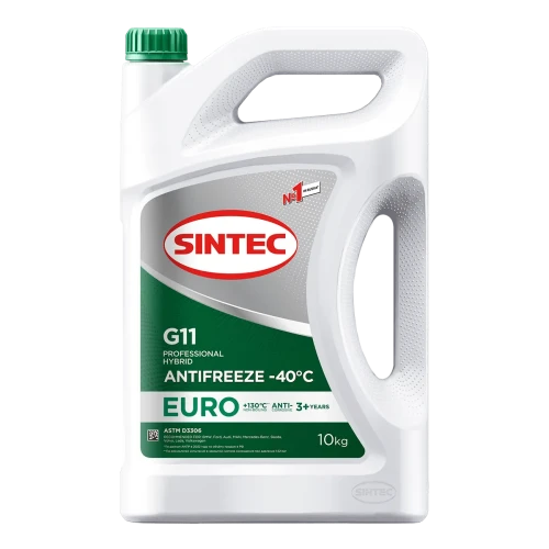 Антифриз SINTEC LUXE -40 G11 (зеленый) 10кг