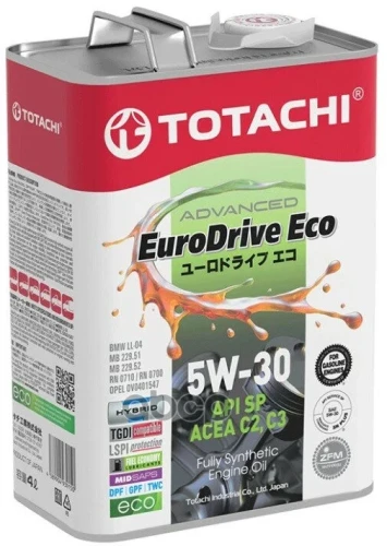TOTACHI масло EURODRIVE ECO SP С2/С3 5W-30 4л синт