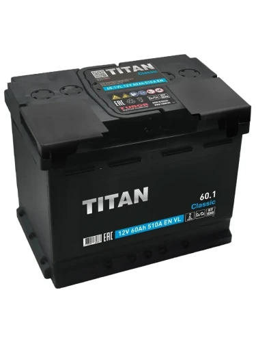 TITAN Classic 60 Ач прям.п (1) - аккумулятор легковой