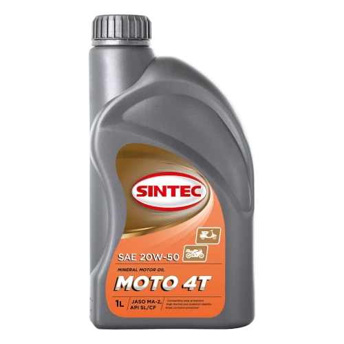 SINTEC масло МОТО 4T 1л. (JASO MA2)
