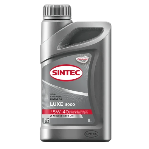 SINTEC масло ЛЮКС 5000 5W-40 SL/CF 1л п/с