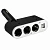 SKYWAY Разветвитель прикур 3 гнезда+USB ЧS02301006