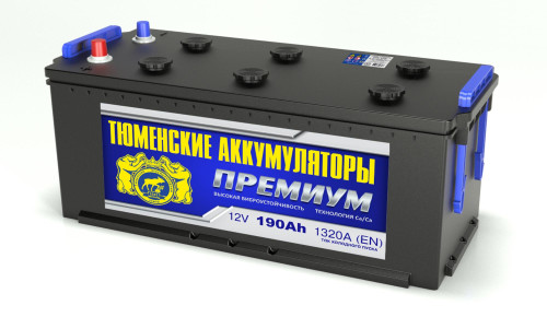 Тюмень Premium 190 Ач (болт) прям.п (4) - аккумулятор легковой