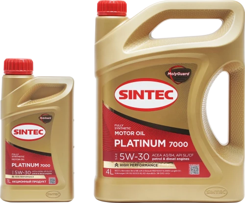 SINTEC масло Платинум 7000 5W-30 C3\SP синт (4+1)л