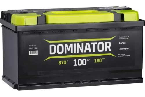 Dominator 100 Ач прям.п. (1) АКЦИЯ 2022г - аккумулятор легковой