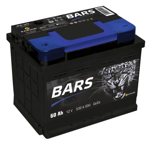 Bars 60 Ач обр.п. (0) - аккумулятор легковой
