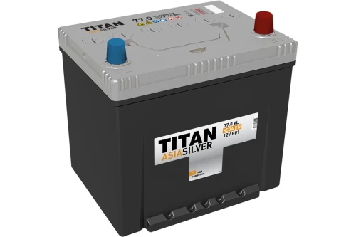 TITAN SILVER 77 Ач (D 26 R) прям.п. (1) - аккумулятор для азиатских автомобилей