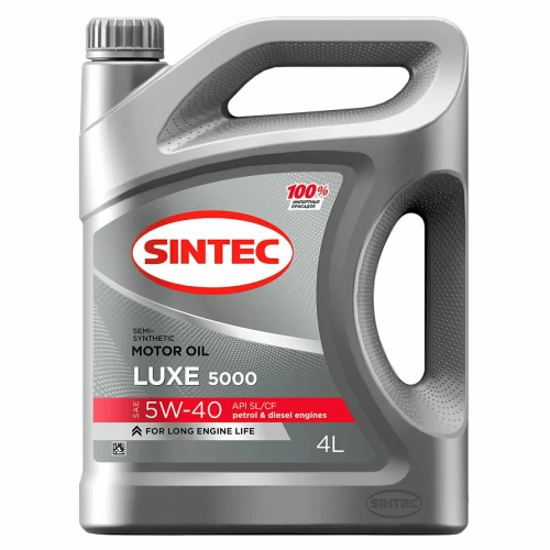 SINTEC масло ЛЮКС 5000 5W-40 SL/CF 4л п/с