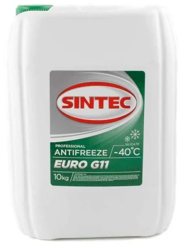 Антифриз SINTEC Euro -40 G11 (зеленый) 10 кг