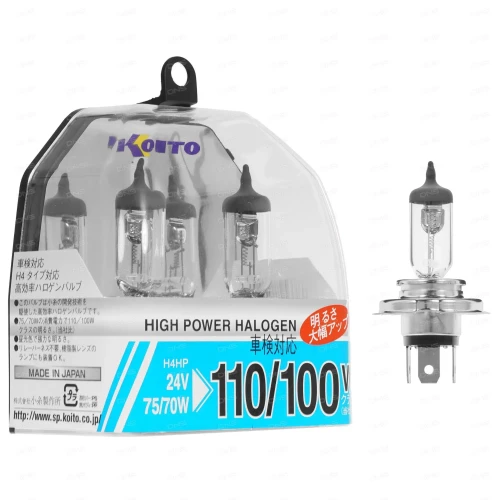 Koito лампа Whitebeam к-т H4HP(24v110/100w) P0591 цоколь H4