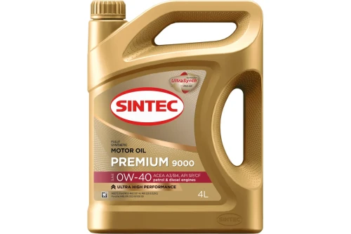 SINTEC масло ПРЕМИУМ 9000 0W-40 A3/B4 4л синт